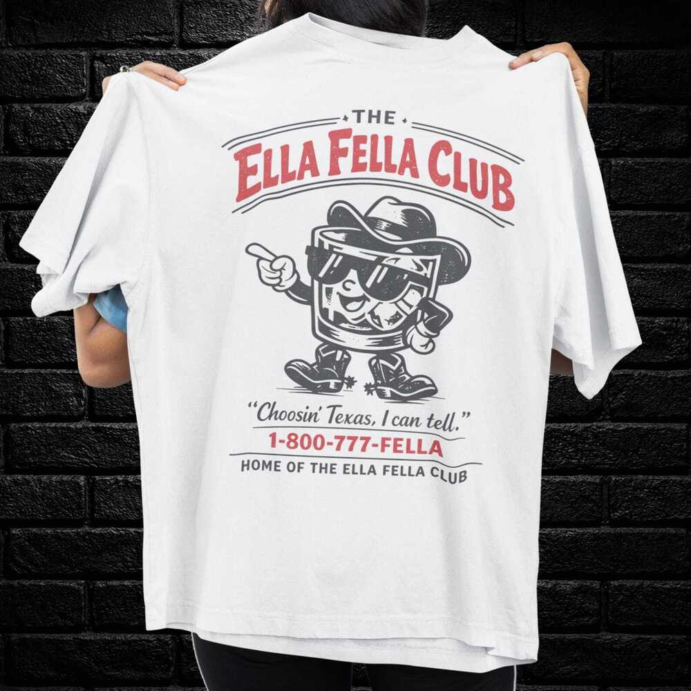 Ellas Fellas Club T-shirt Western Country Concert Graphic